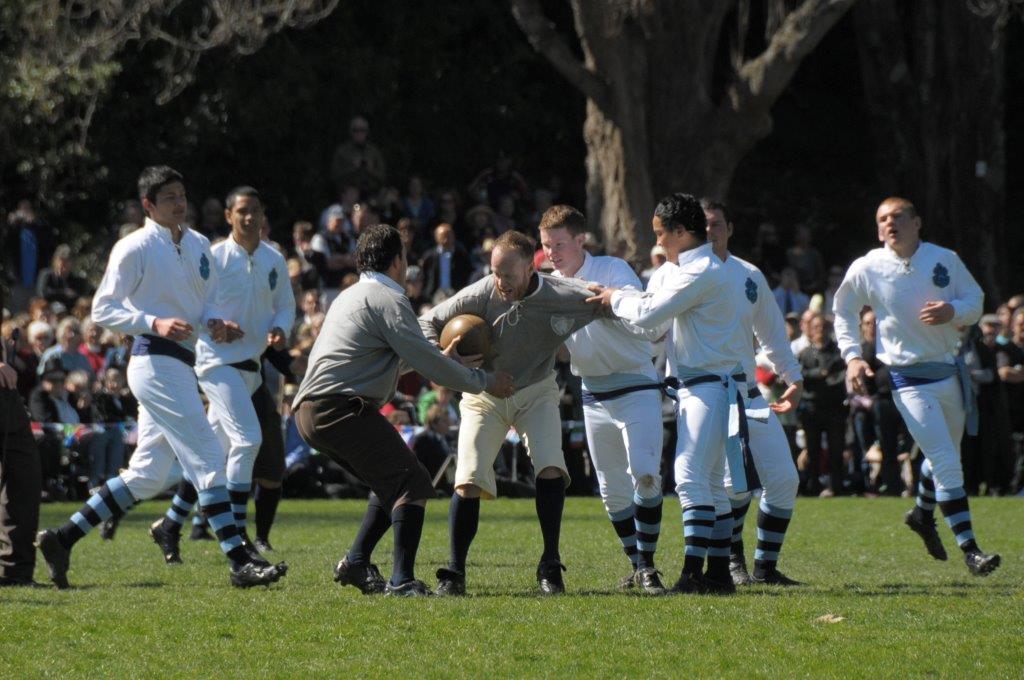 First Game Of Rugby Re enactment Nelson Rugby Football Club