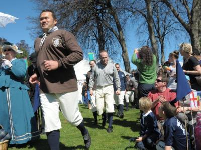 Re-enactment of the first game of Rugby, 2011