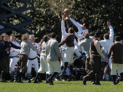 Re-enactment of the first game of Rugby, 2011