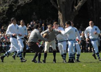 Re-enactment of the first game of Rugby, 2011