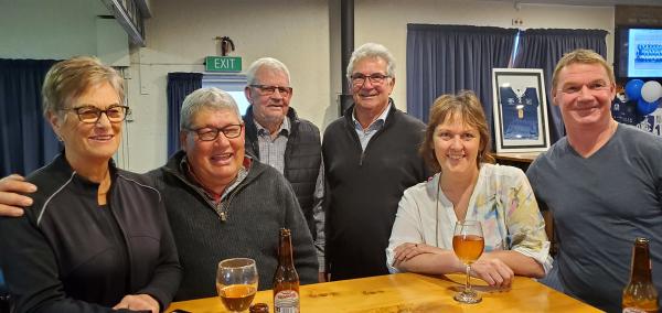 Maree, Murrey, Gary, Bill, Raewyn, and Stuart